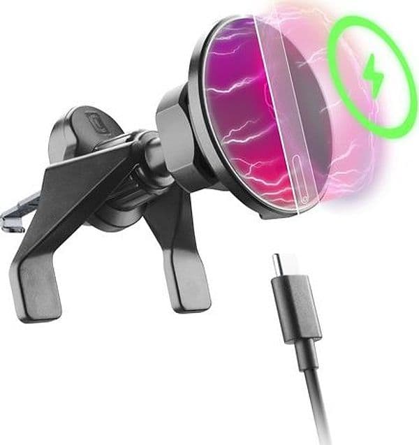 supporto auto da bocchetta  universale magsafe con ricarica wireless 7,5w