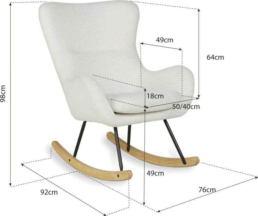 Sedia a Dondolo Quax Basic - Sheep - 4