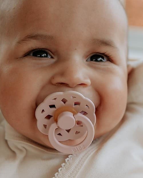 Set 2 Ciucci BIBS Boheme Rosso Mattone e Rosa Cipria 0-6m - 2