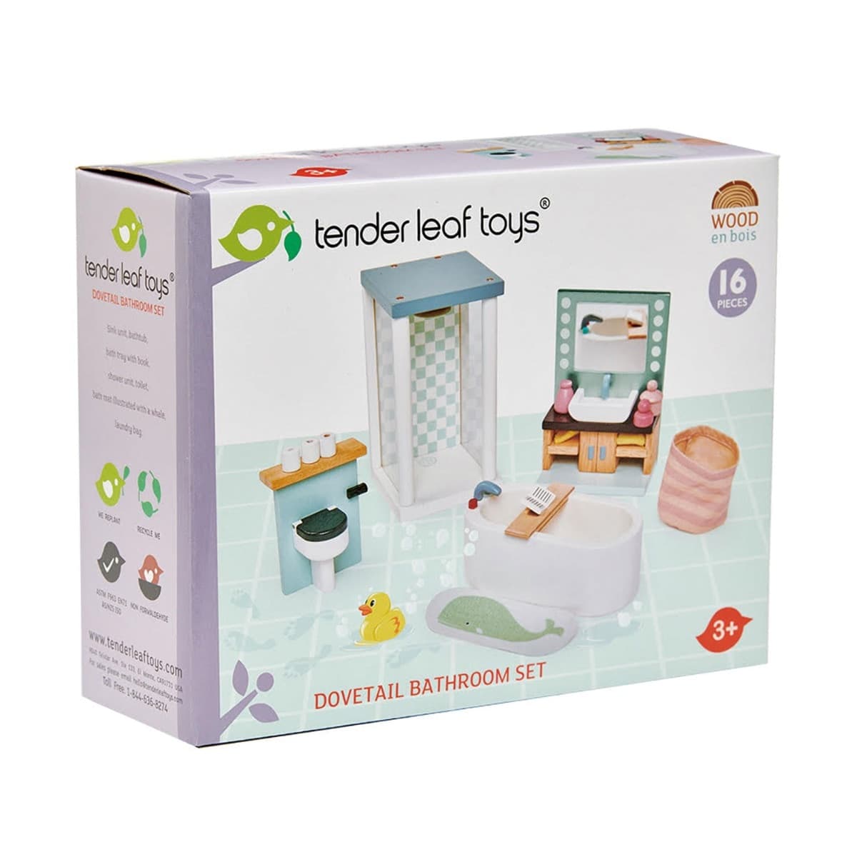 Set Bagno per Casa delle Bambole Tender Leaf - 2