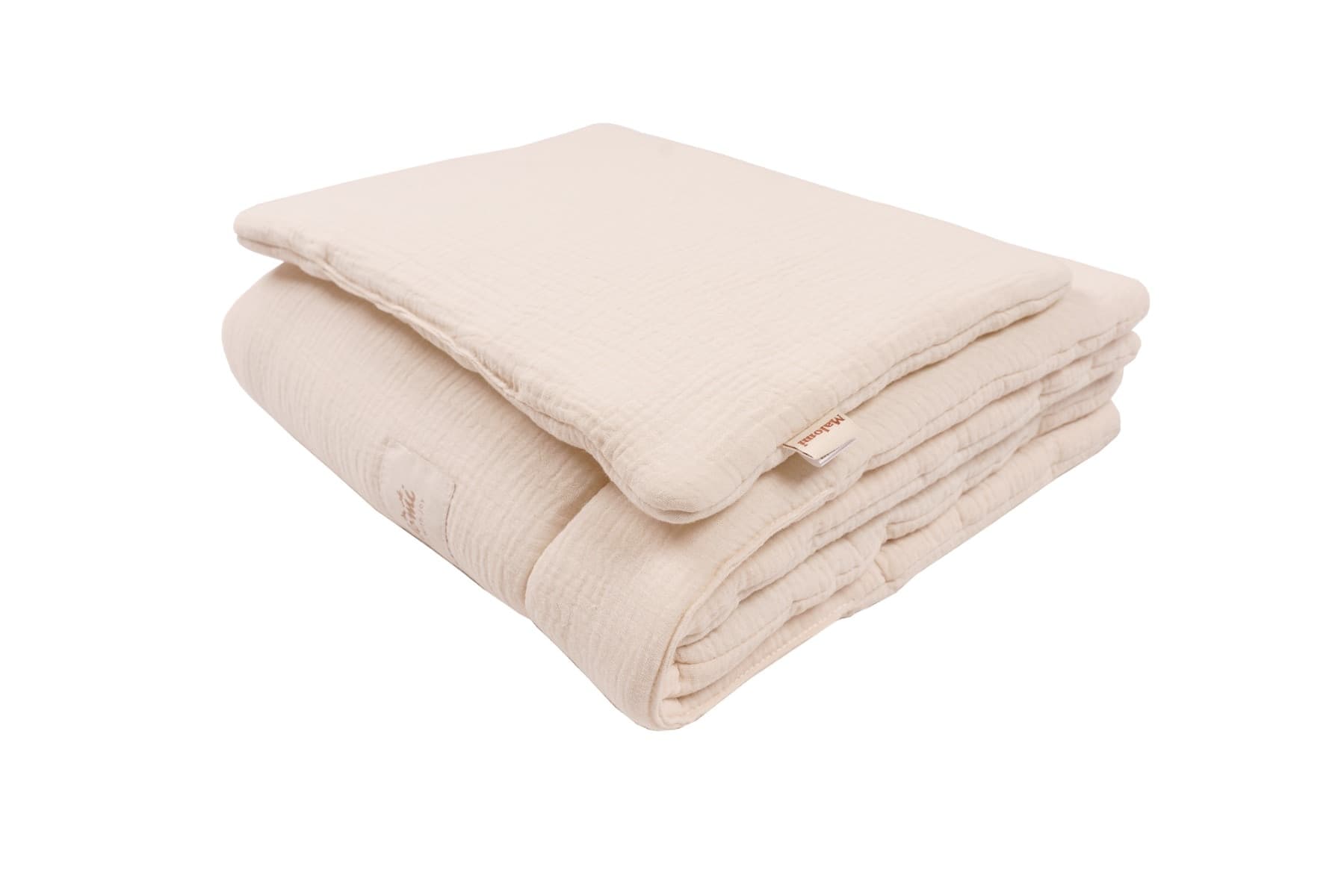 Set Biancheria da Letto in Mussola Naturale Happy Moses - 3