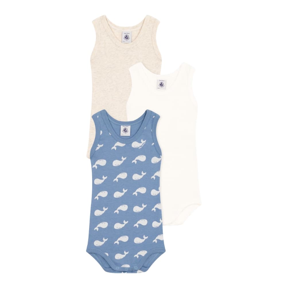Set Body Giromanica Petit Bateau in Cotone Balene