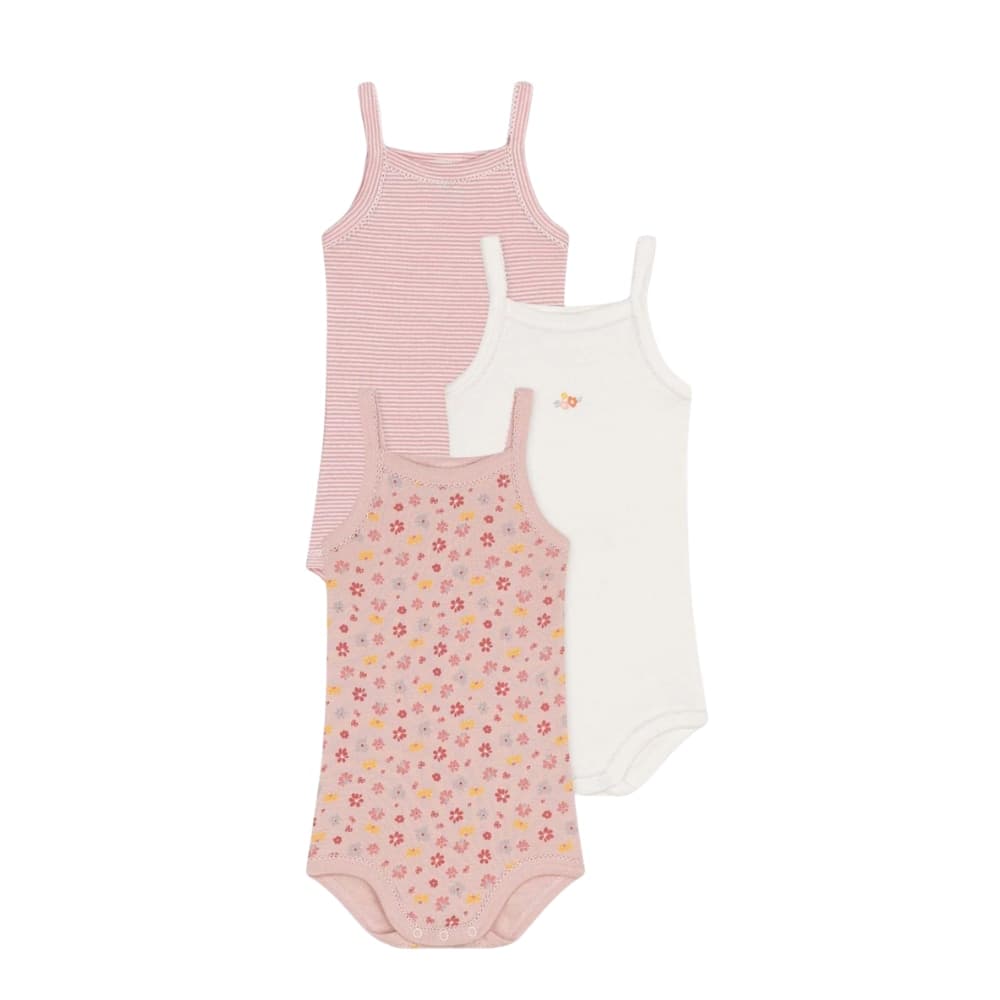 Set Body Giromanica Petit Bateau in Cotone Fiori – 6 mesi