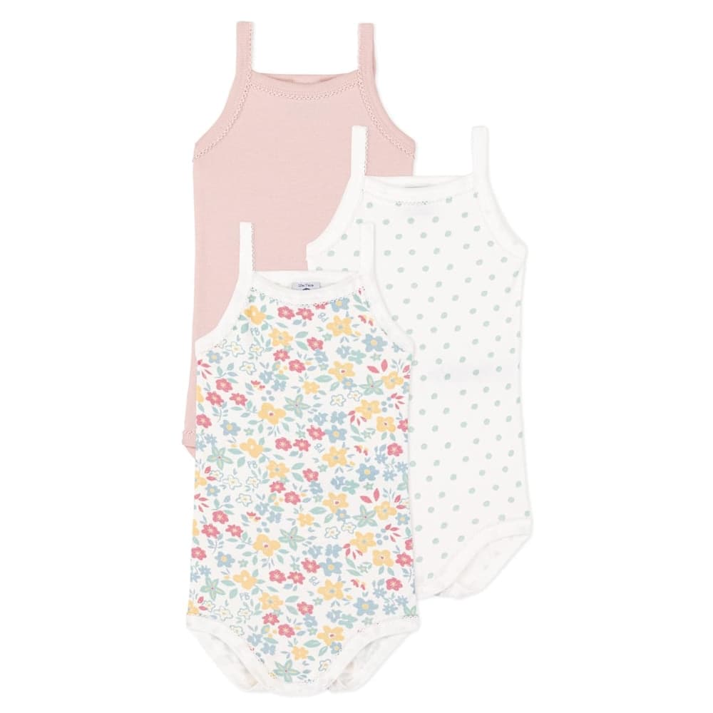 Set Body Giromanica Petit Bateau in Cotone Fiori Colorati – 3 mesi