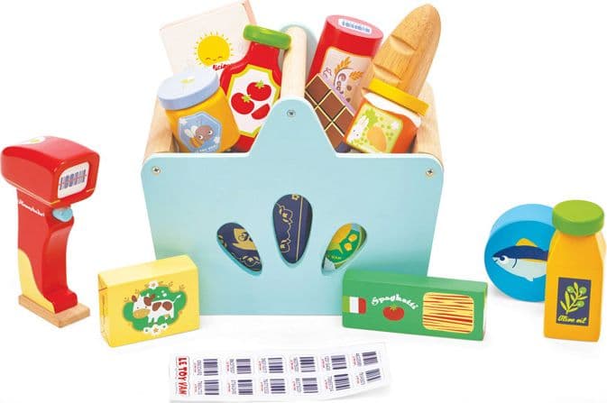 Set cestino della spesa con scanner 2+ LE TOY VAN