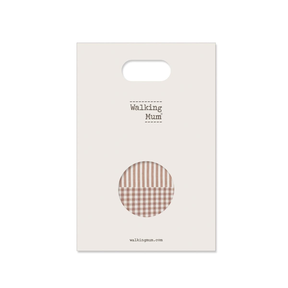 Set/ 2 Lenzuoli con angoli per navicella Pasito a Pasito WM Praliné Vichy/Strisce Moka - 8