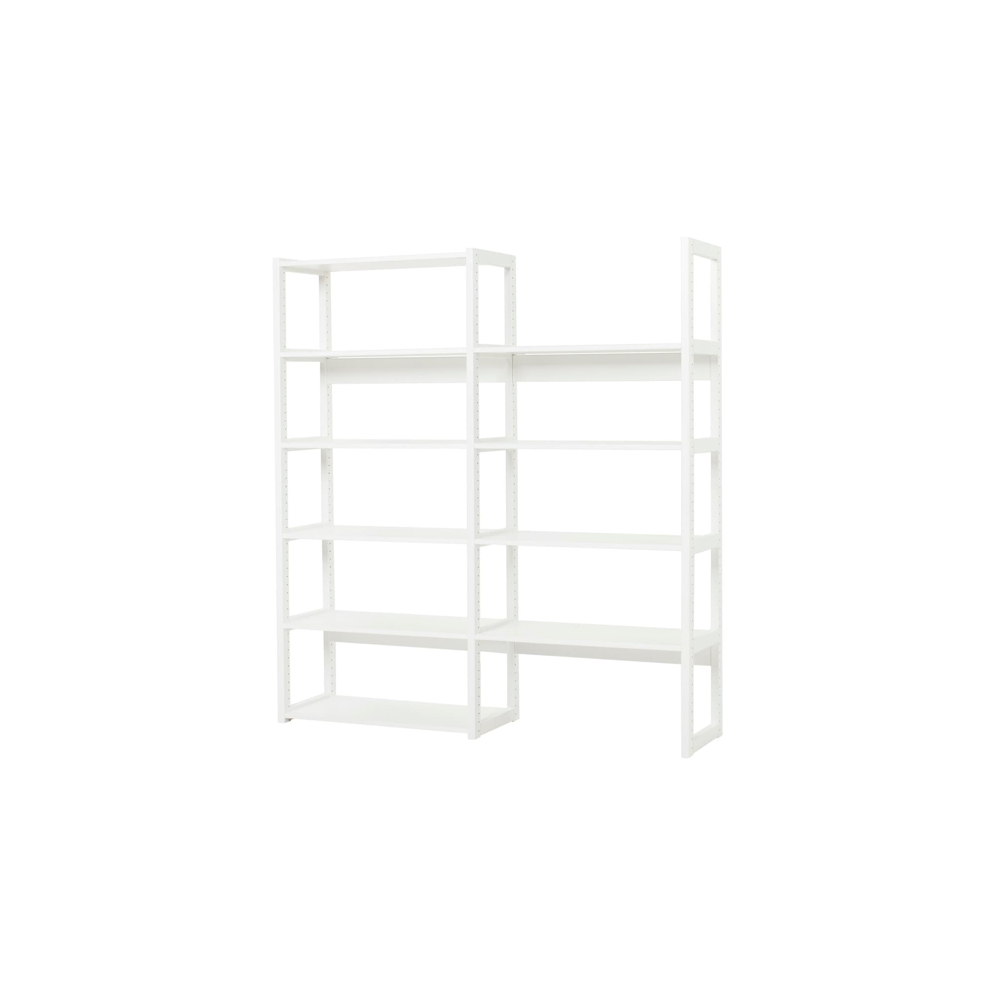 Sezione PIANO di Hoppekids con 8 ripiani, 80 cm - Bianco - 1