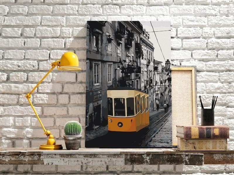 Quadro fai da te  Tram in Lisbon - 2