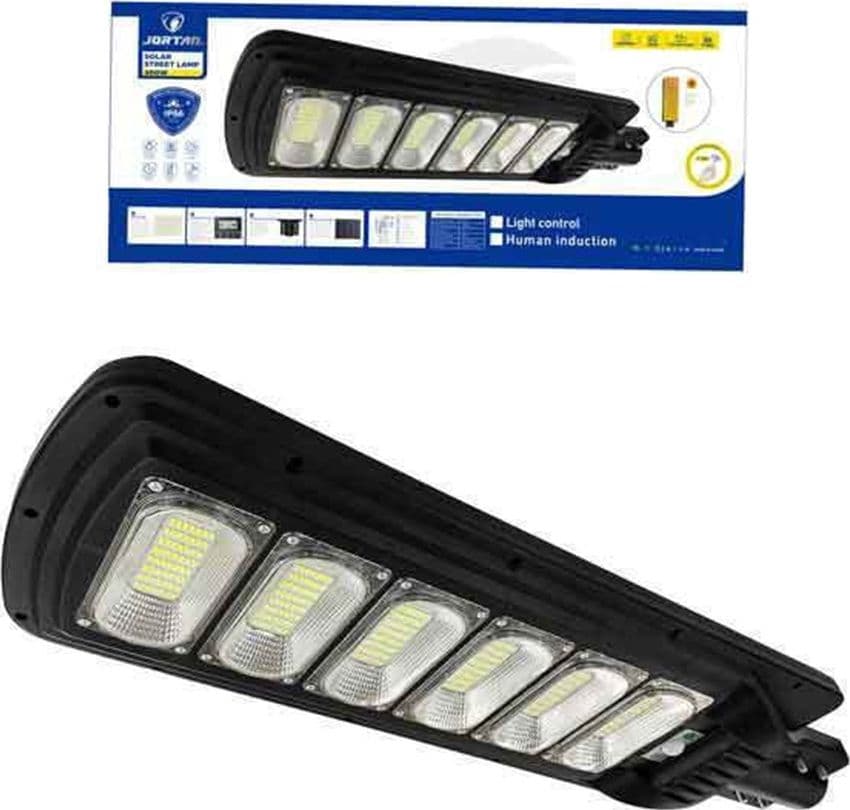 LAMPADA SOLARE STRADALE A LED DA 300W CON SENSORE DI MOVIMENTO TELECOMANDO IP66 CORTILI - 2