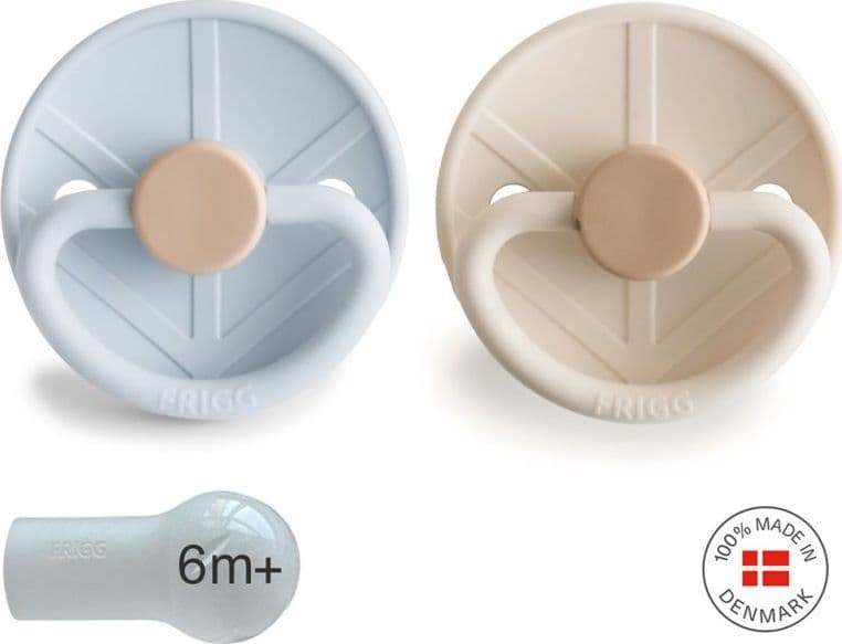 Succhietto B. Silicone 2 In 1 Little Viking Powder Blue/Cream 6+ - 2