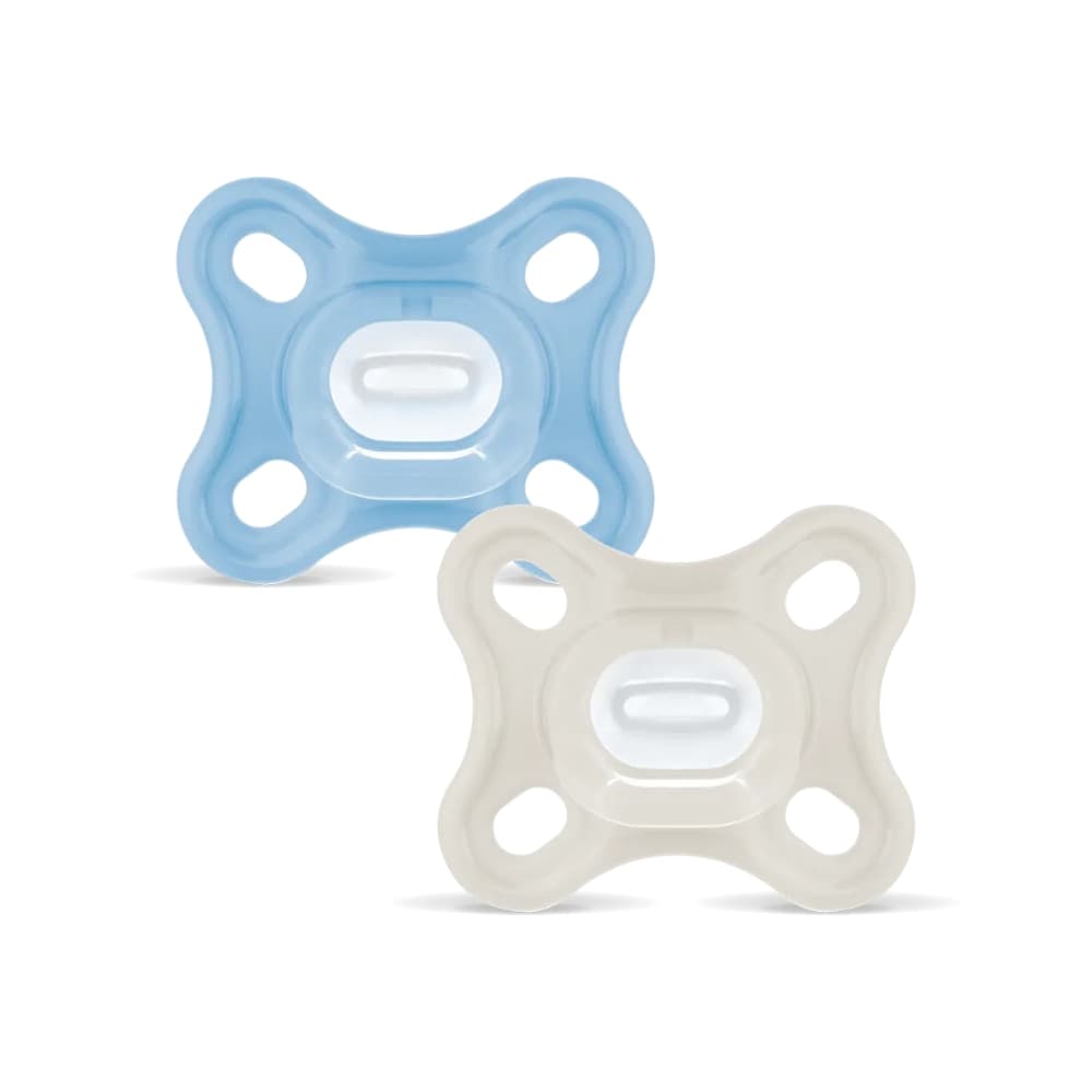 Succhietto Mam Comfort in Silicone 0-3m 2 pz – Blu/Beige