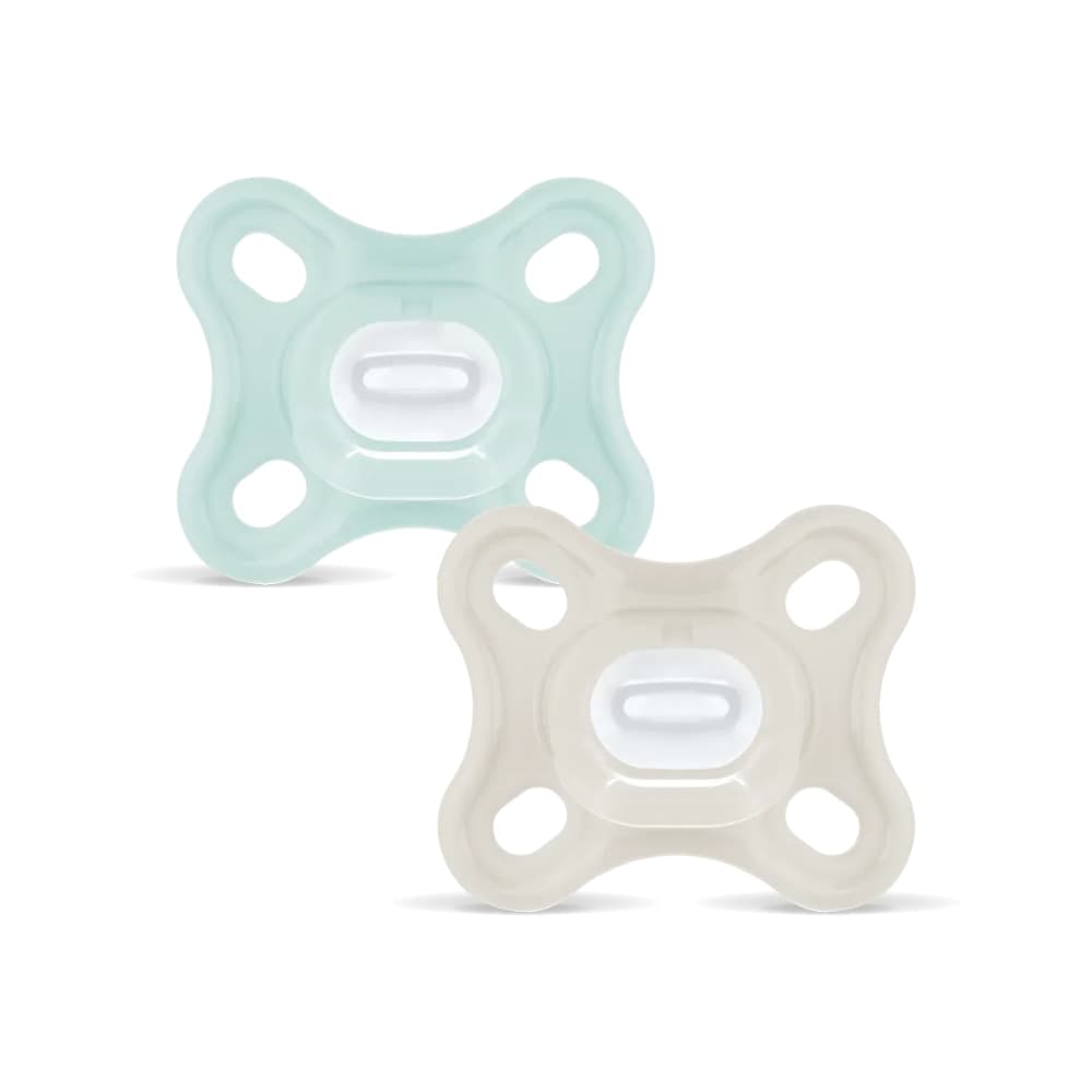 Succhietto Mam Comfort in Silicone 0-3m 2 pz – Verde/Beige