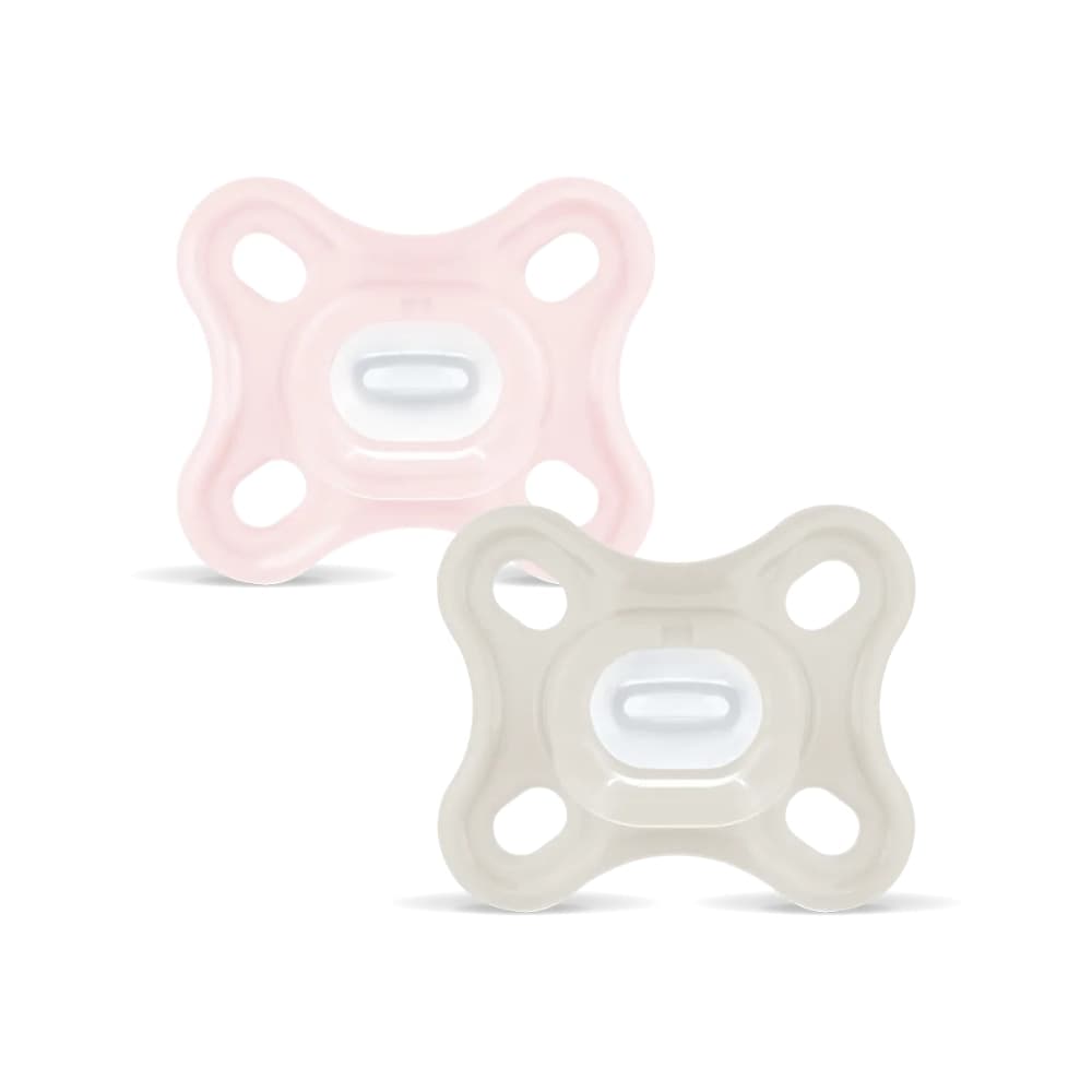 Succhietto Mam Comfort in Silicone 0-3m 2 pz – Rosa/Beige