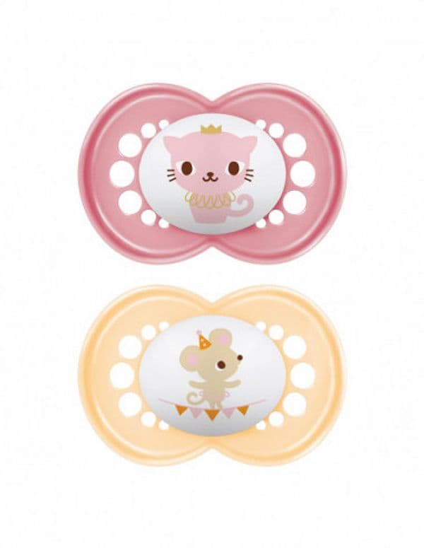 Succhietto Mam Original Circular 6m+ 2 pz – Rosa