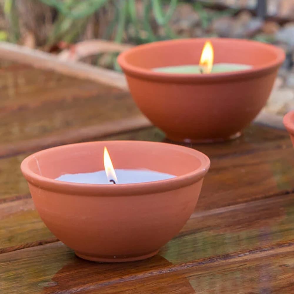 SET 44PZ CANDELA CITRONELLA VASETTI IN TERRACOTTA REPELLENTE PER ZANZARE DA 80GR. 617968 - 3