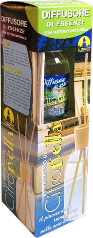 SET 24PZ DIFFUSORE PROFUMO CITRONELLA DEODORANTE PER AMBIENTI CON BASTONCINI 125ML 090645 - 2