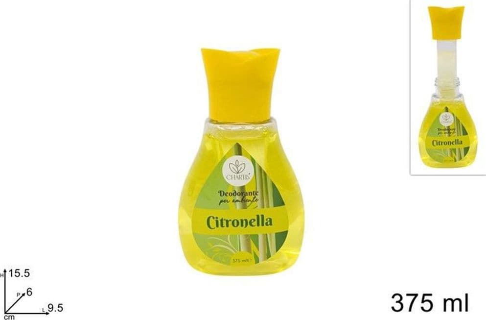 SET 24PZ DEODORANTE PER AMBIENTE REPELENTE ZANZARE ALLA CITRONELLA DA 375ML 669464A - 2