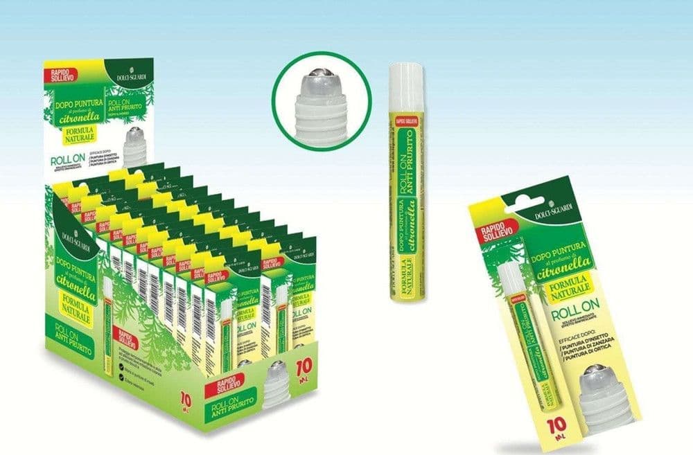 SET 24PZ PENNE ROLL-ON ANTI PRURITO DOPO PUNTURA A CITRONELLA 10ML RAPIDO SOLLIEVO 015815 - 2