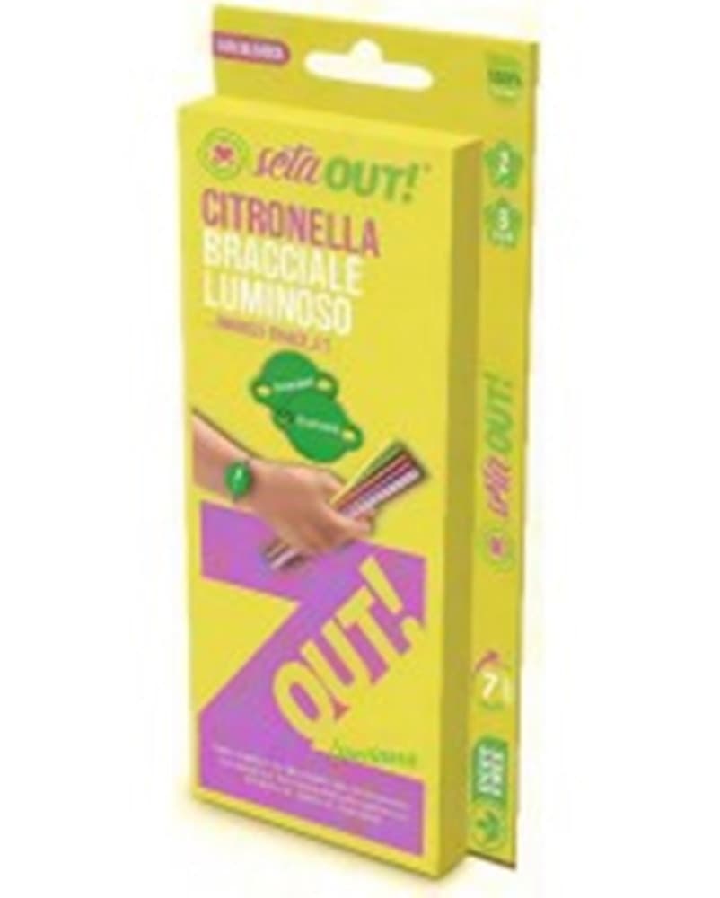 SET 20PZ BRACCIALETTO LUMINOSO DA 6PZ REPELLENTE ALLA CITRONELLA CON 2 RICARICHE 625686A - 3