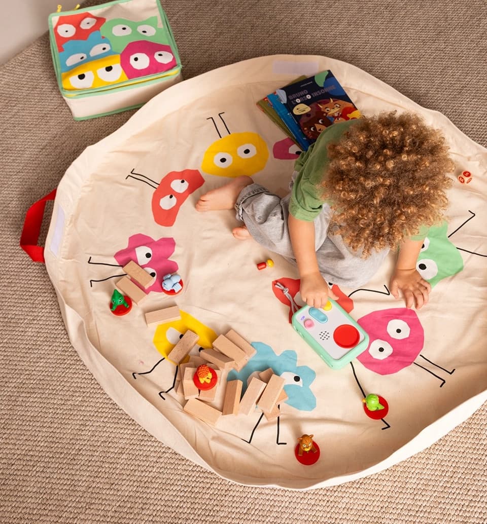 Tappeto-sacco porta giochi Voilà Faba - 2