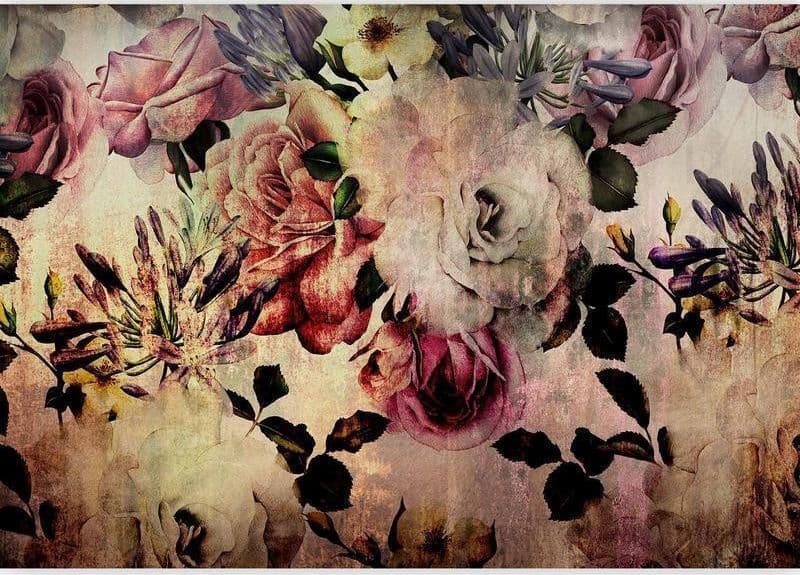 Fotomurale adesivo  Nostalgia Flowers - 5