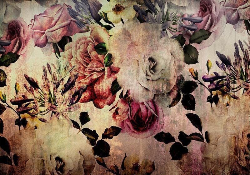 Fotomurale adesivo  Nostalgia Flowers - 6