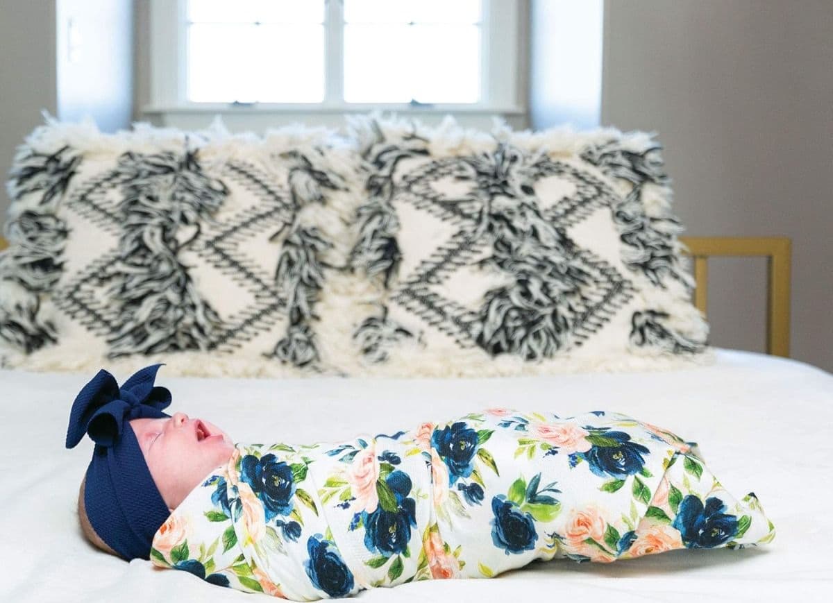 Tiny Twinkle Quadrato In Morbido Kaffle 120X120 Multiuso Swaddle Nanna Bagnetto Passeggio Blush - 60 g - 3