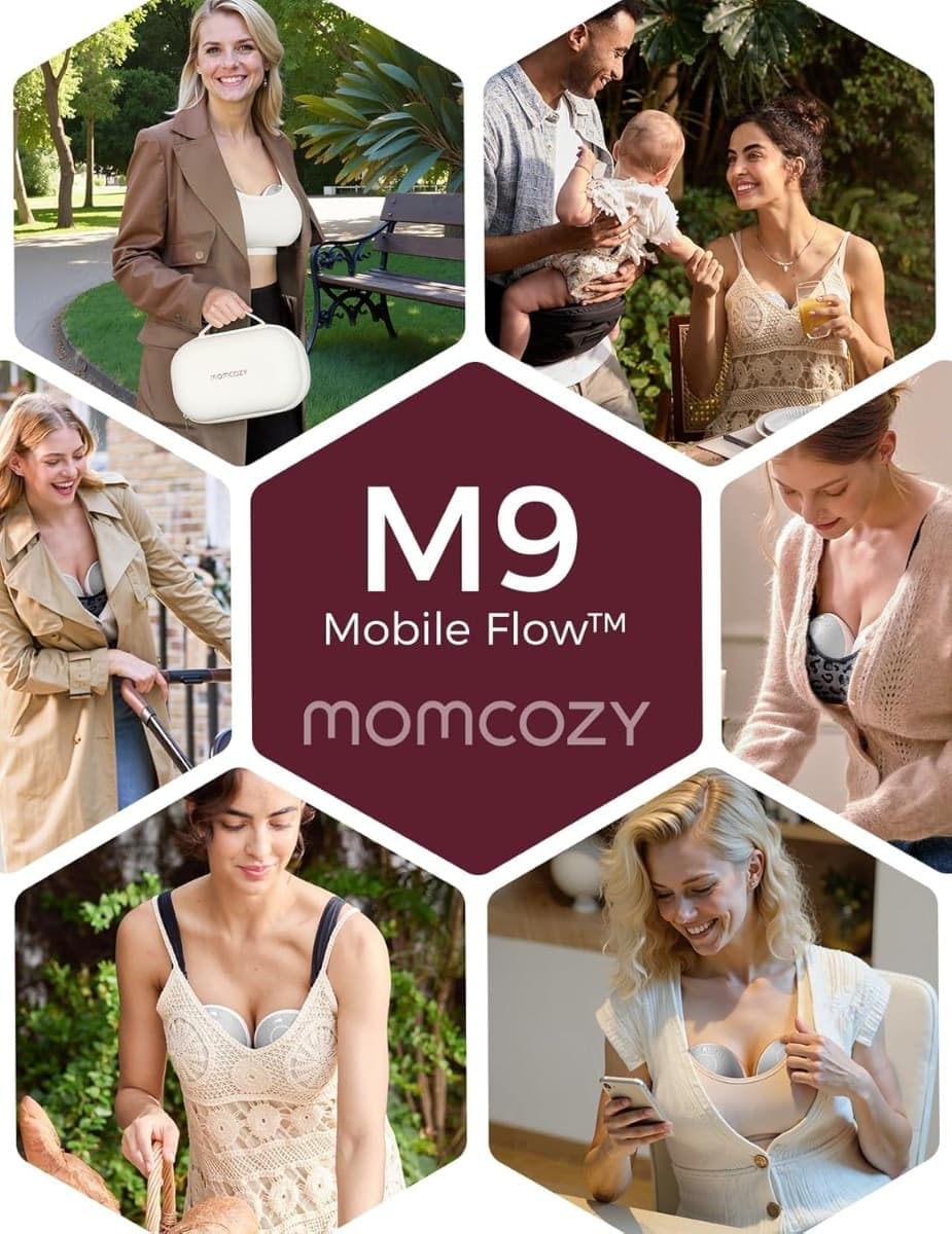 Tiralatte Momcozy Doppio M9 Mobile Flow Grigio - 3