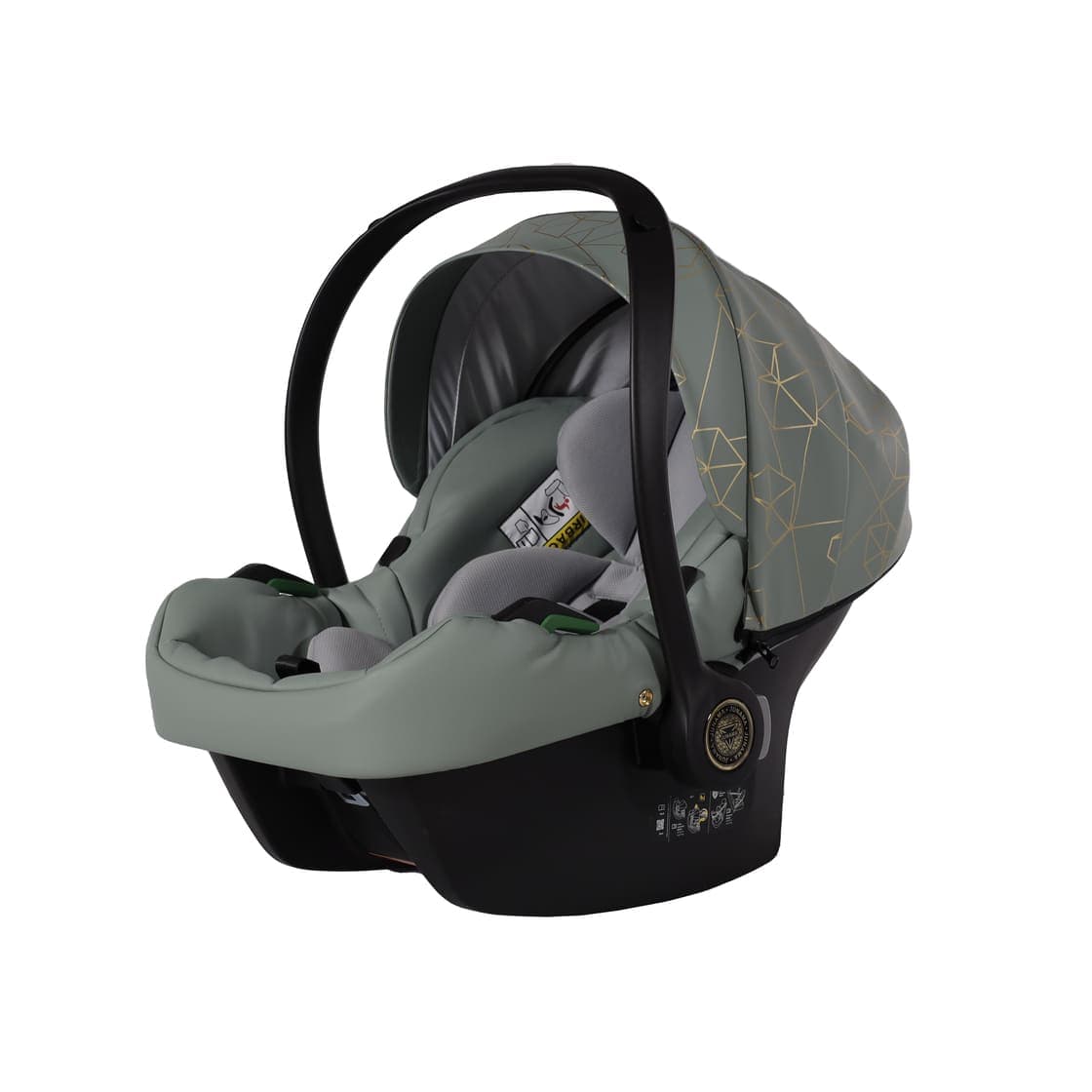 Trio Junama Diamond Heart Collection V3 3 in 1 Ecopelle-Kaki/Oro Giallo - 18