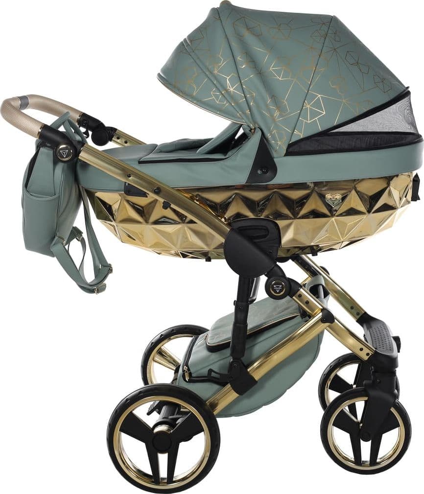 Trio Junama Diamond Heart Collection V3 3 in 1 Ecopelle-Kaki/Oro Giallo - 3