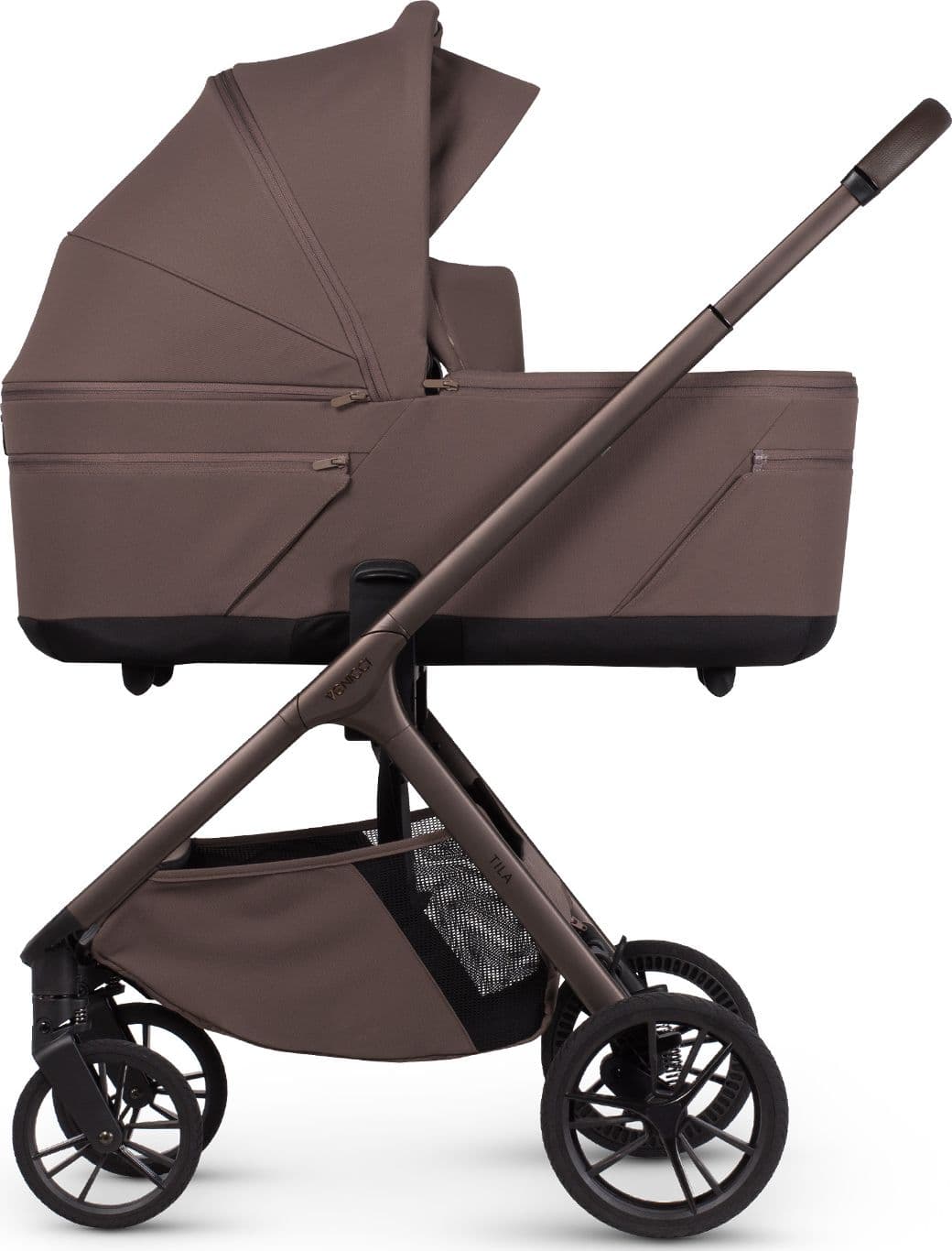 Trio Venicci Tila con Seggiolino Tiago – Noce