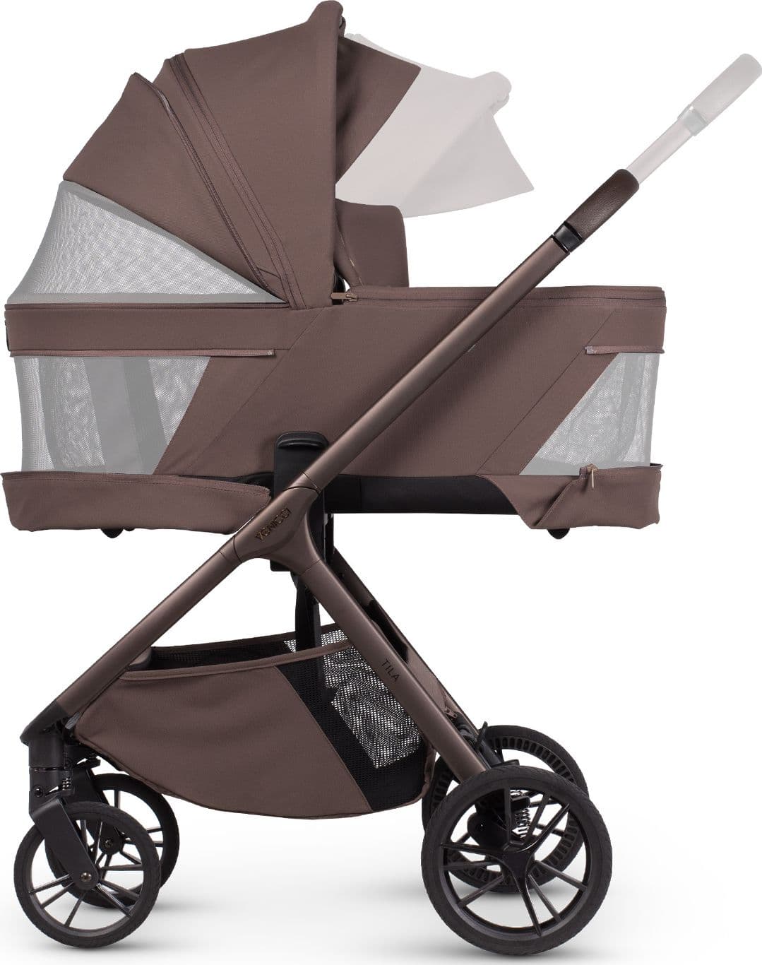 Trio Venicci Tila con Seggiolino Tiago – Noce