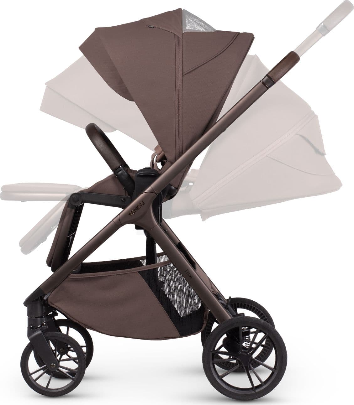 Trio Venicci Tila con Seggiolino Tiago – Noce