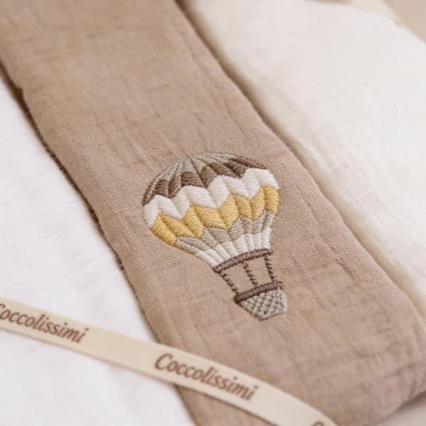 Tris di Mussole Coccolissimi Balloon – Tortora