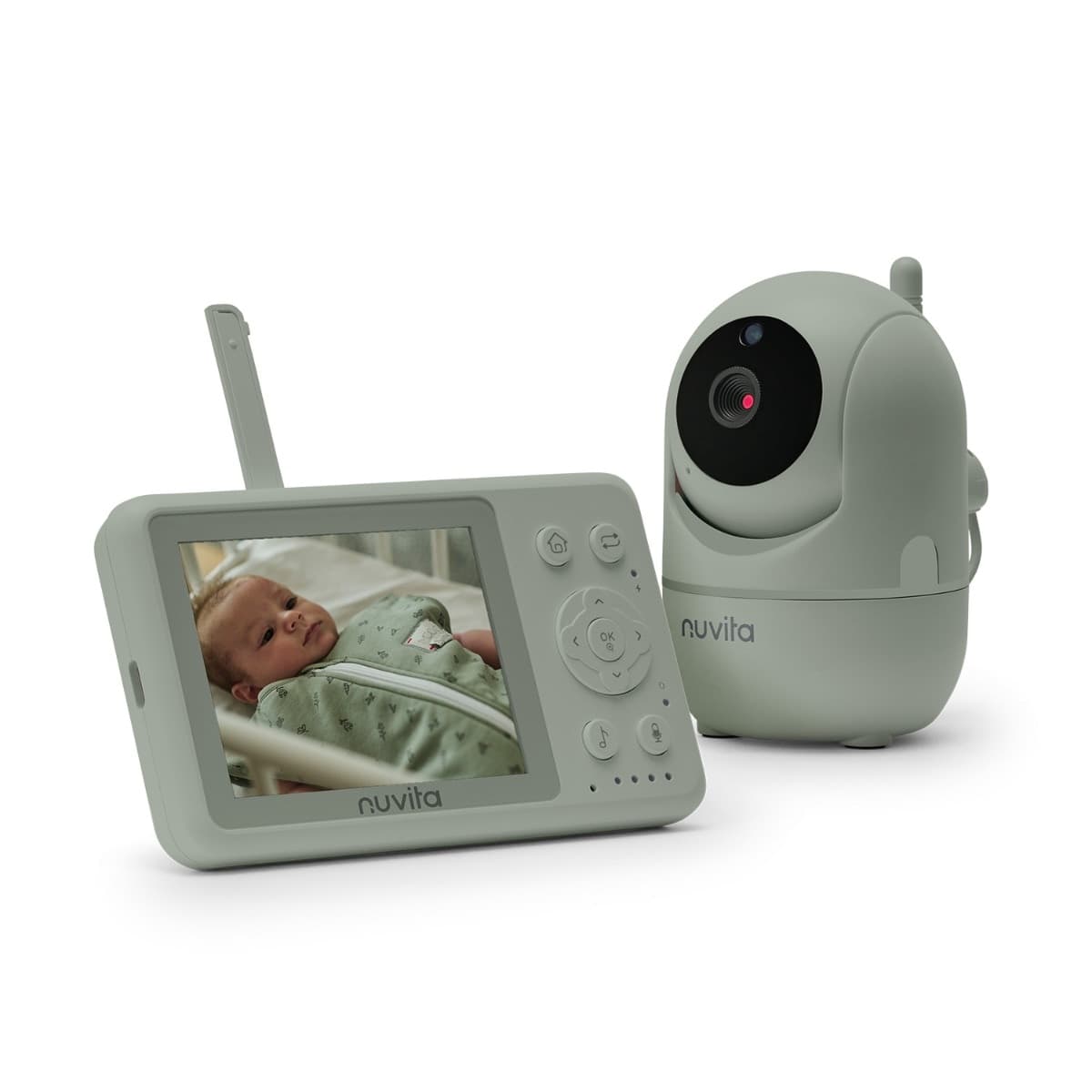 Video Baby Monitor Nuvita Videovoice 3.2 Sage Green
