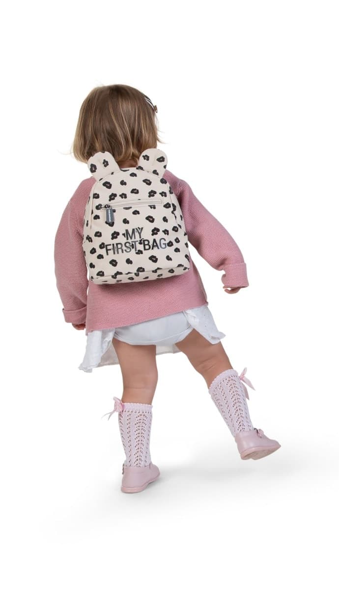 Zaino bambini My First Bag Childhome Leopard Bianco - 3