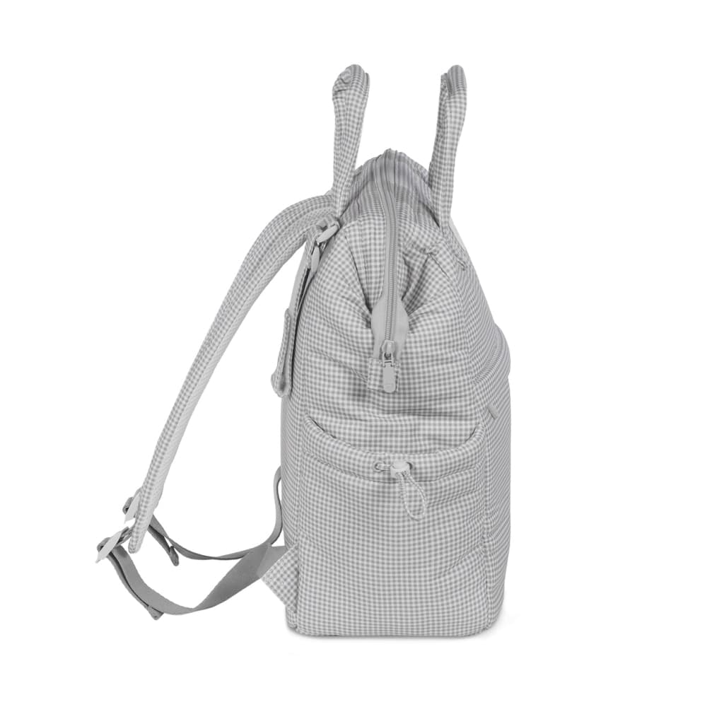Zaino Pasito a Pasito Little Bloom Vichy Grigio - 4