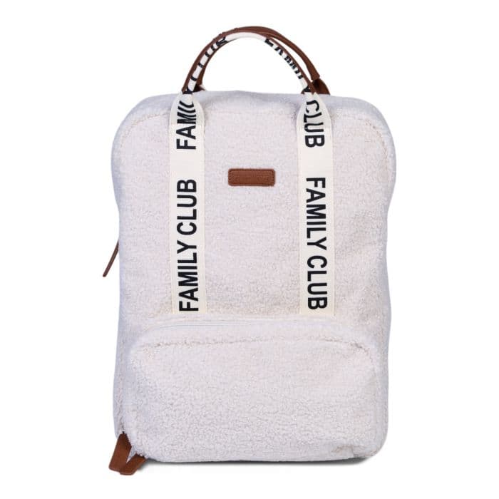 Zaino per bambini Childhome Family Club - Signature – Off White