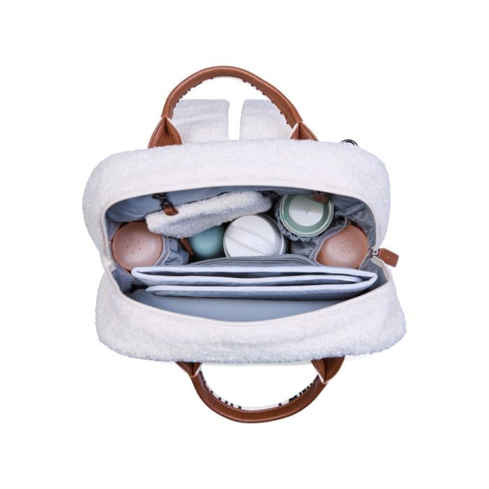 Zaino per bambini Childhome Family Club - Signature – Off White