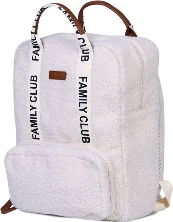 Zaino per bambini Childhome Family Club - Signature – Off White