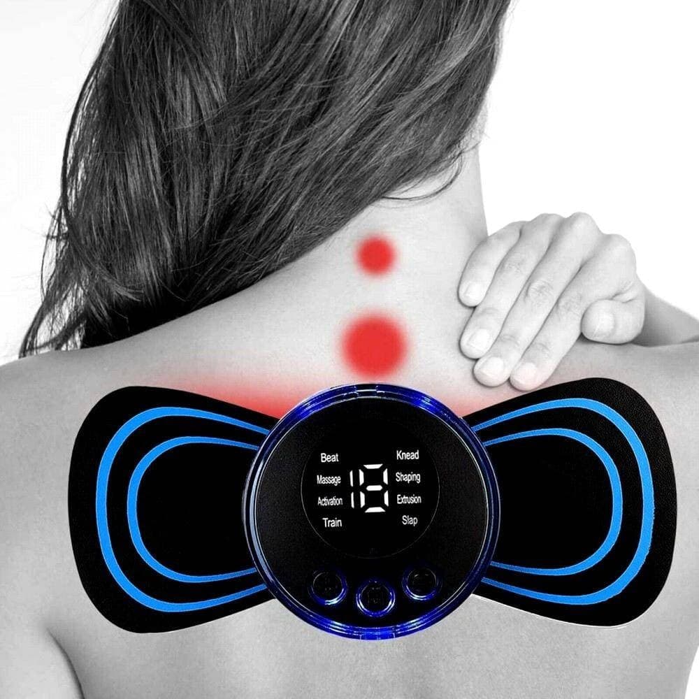 MASSAGGIATORE CERVICALE ELETTROSTIMOLATORE MINI PORTATILE MASSAGGIO COLLO - 4