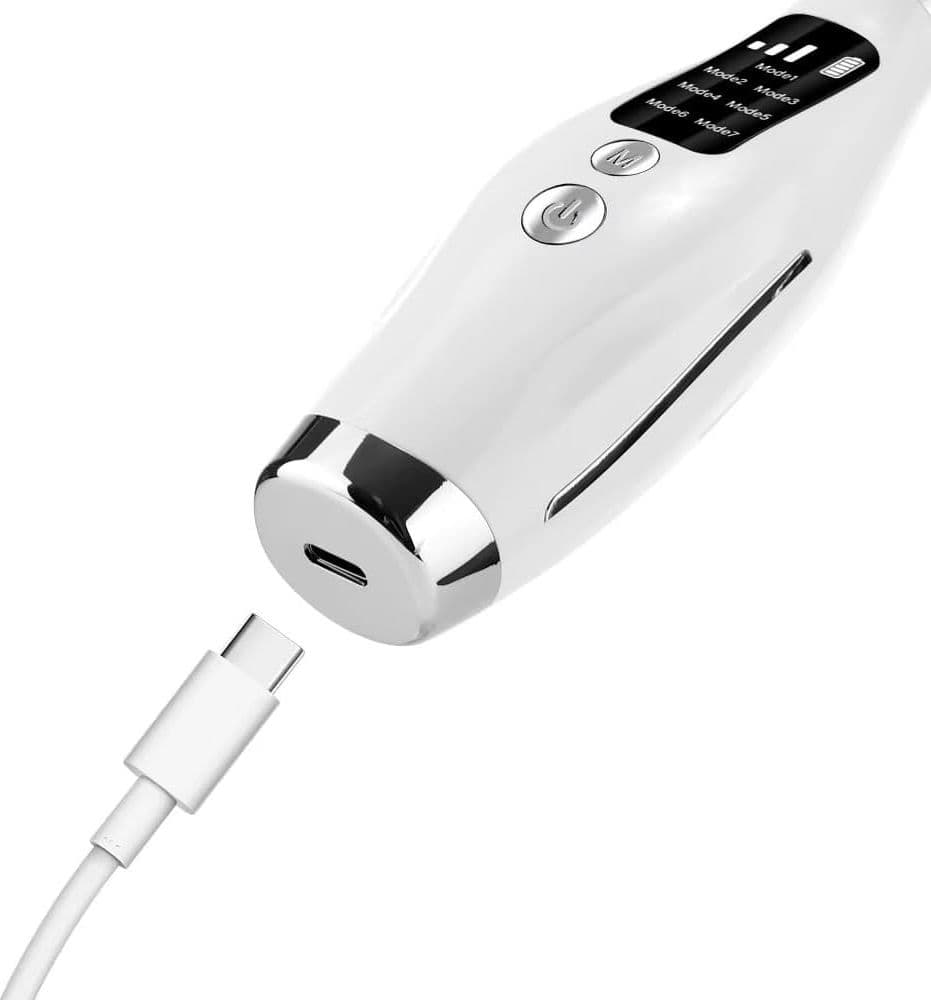 MASSAGGIATORE VISO COLLO LIFTING ELETTRICO ANTIRUGHE DISPOSITIVO BELLEZZA LED EMS GUA SHA - 3
