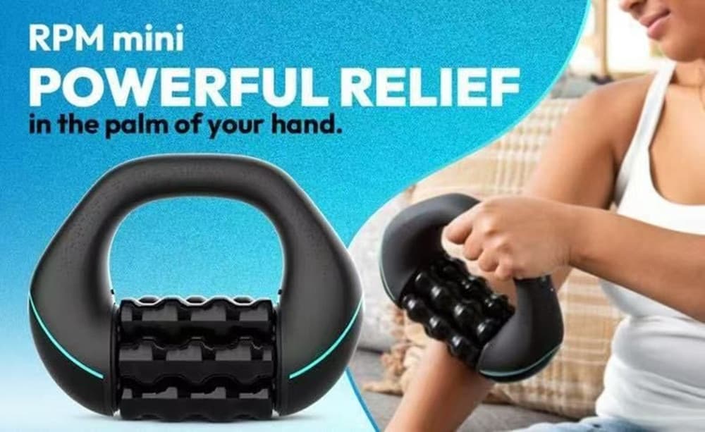 MASSAGGIATORE A RULLO ELETTRICO SOLLIEVO MUSCOLARE CORPO BATTERIA RICARICABILE ERGONOMICA - 2