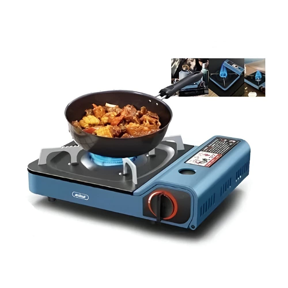 FORNELLO A GAS PORTATILE MULTIFUNZIONALE CAMPEGGIO PICNIC CUCINA ALL'APERTO 2,9 KW Q-WS160 - 4