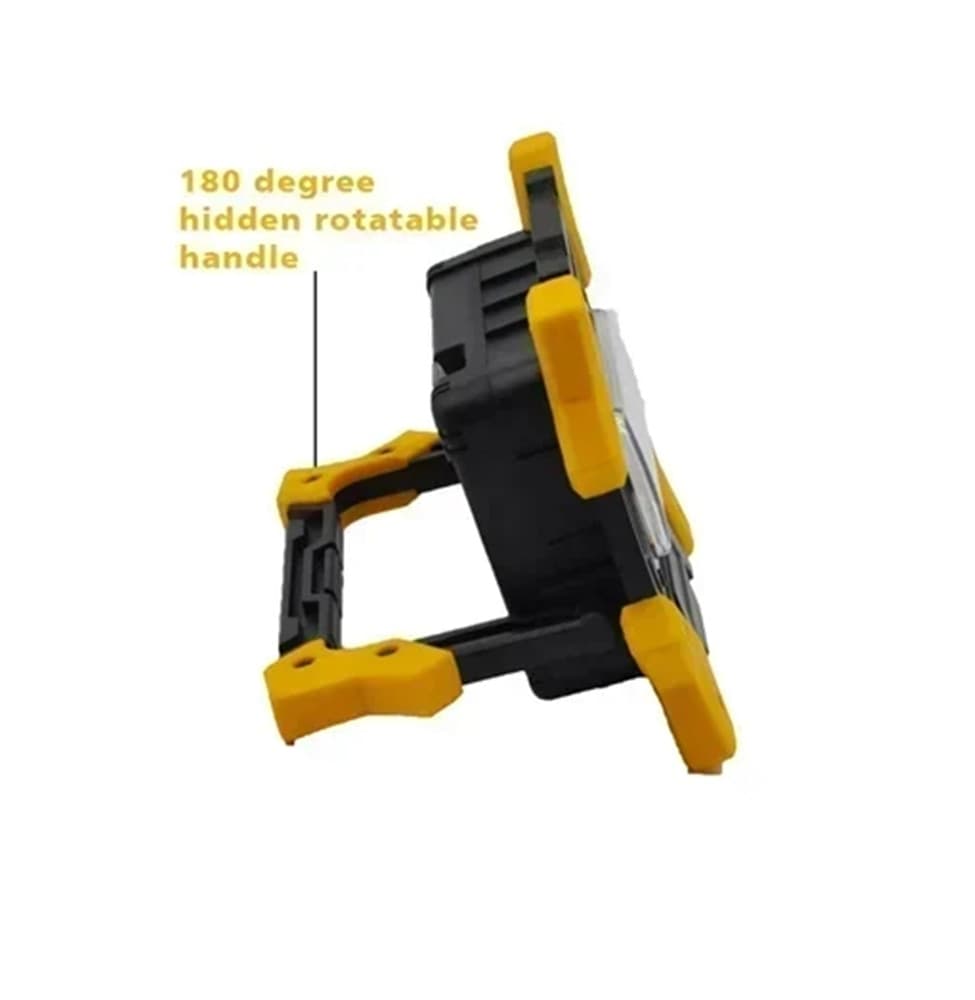 LAMPADA FARETTO DA LAVORO CANTIERE A LED BATTERIA RICARICABILE PORTATILE 4500MAH Q-GZ10W - 4