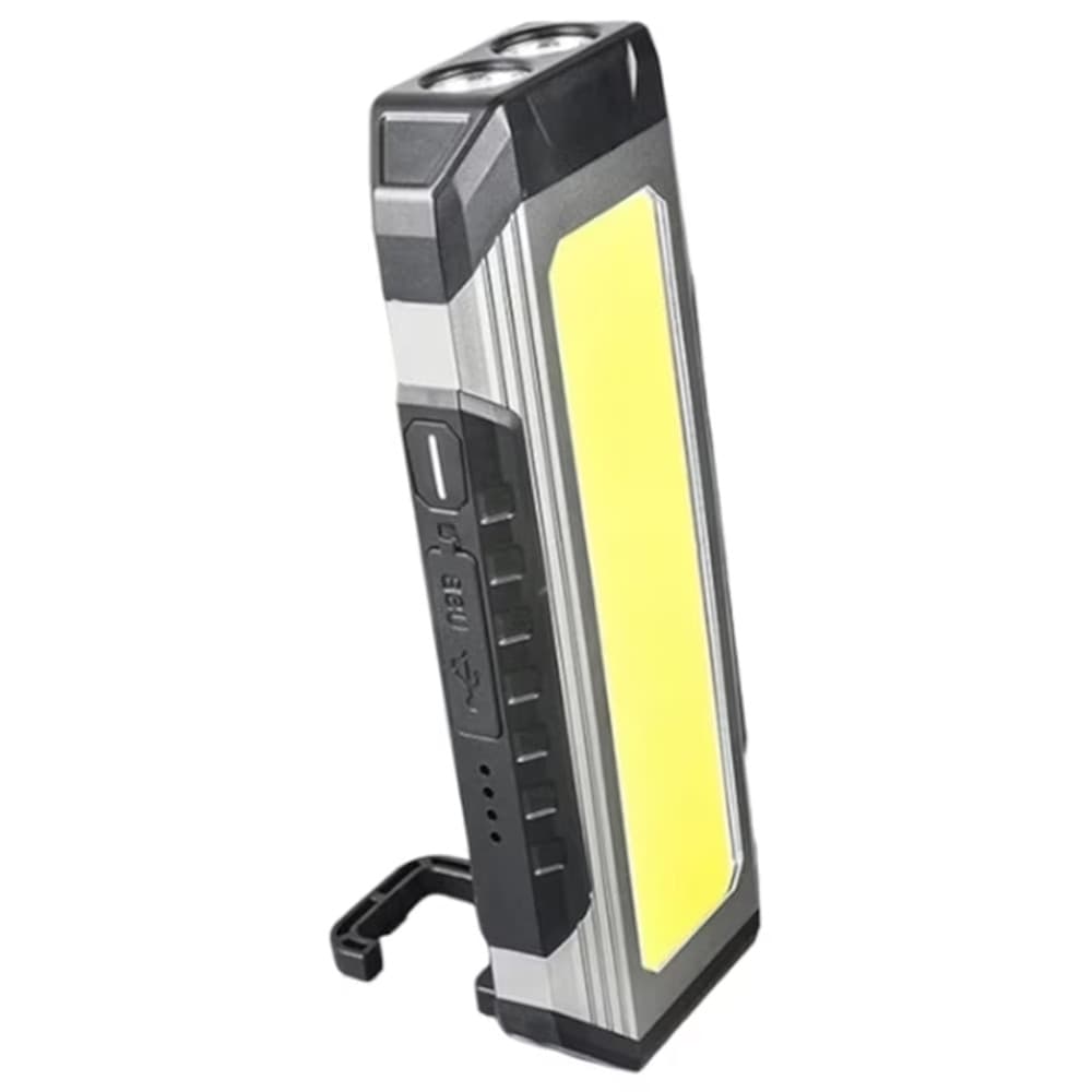 LAMPADA DA LAVORO LED + COB Q-D77 RICARICABILE USB CON GANCIO 7 MODALITÀ ILLUMINAZIONE - 5