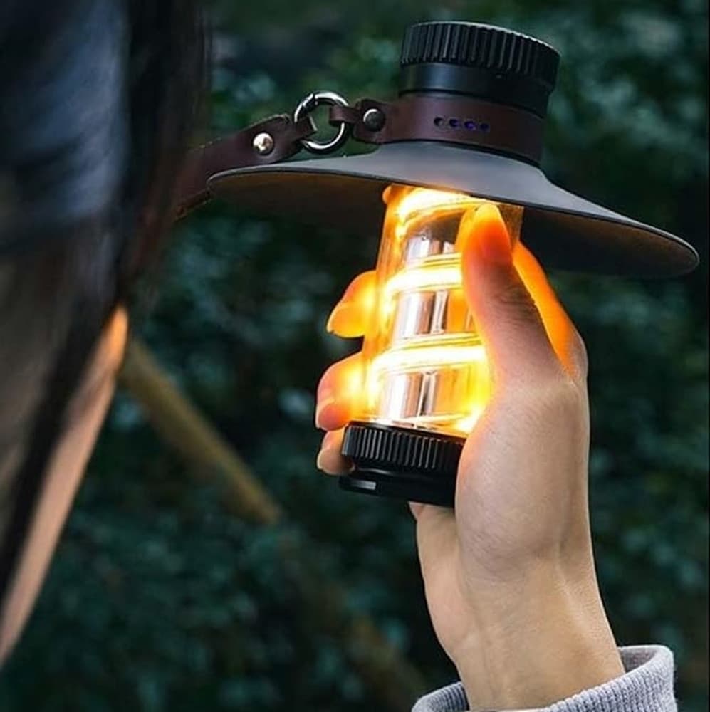 LANTERNA LUCE DA CAMPEGGIO LAMPADA EMERGENZA TORCIA LED PORTATILE ESCURSIONISMO 707PRO - 3