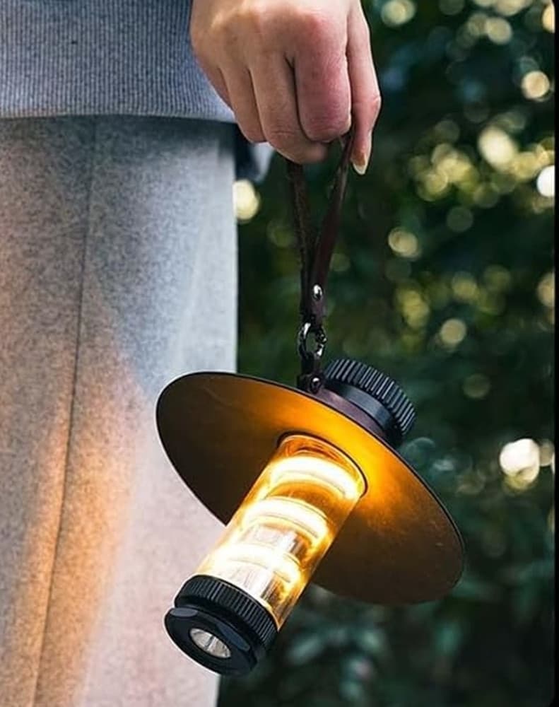 LANTERNA LUCE DA CAMPEGGIO LAMPADA EMERGENZA TORCIA LED PORTATILE ESCURSIONISMO 707PRO - 4