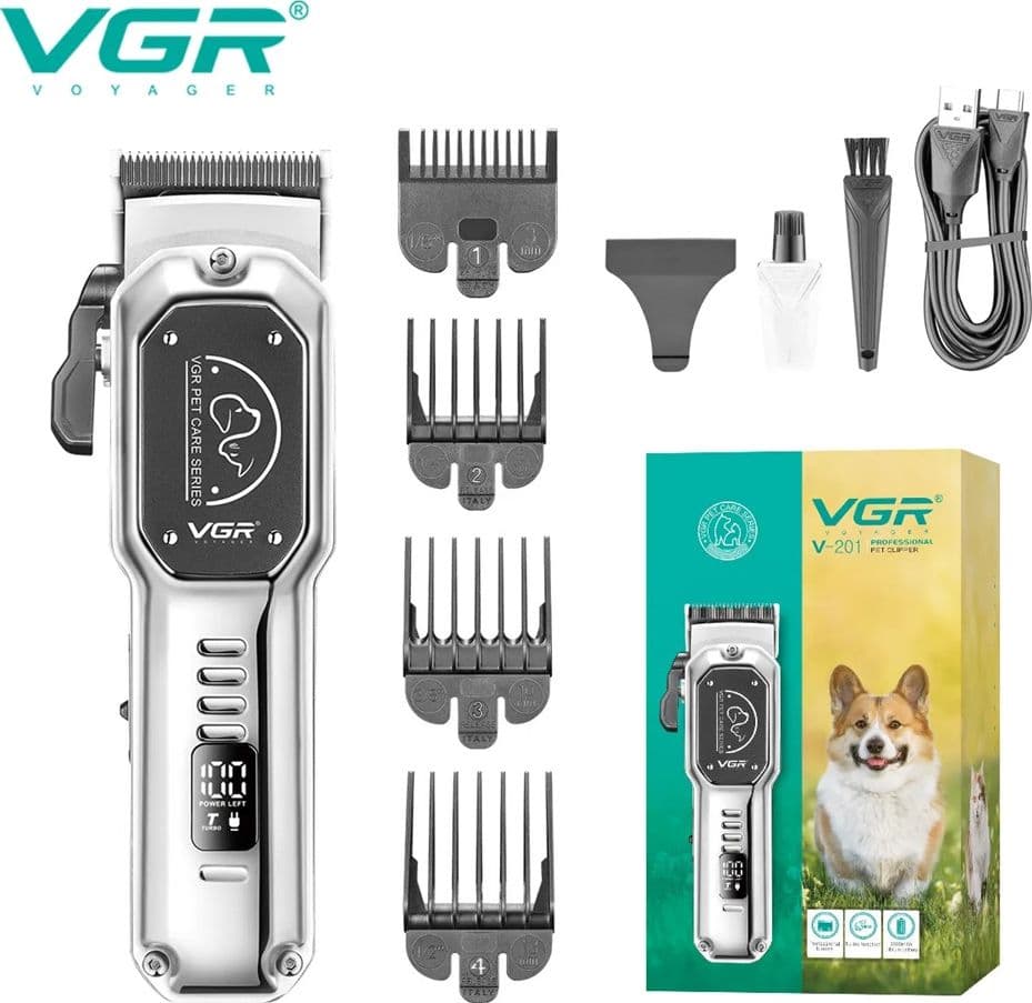 VGR V-201 Tosatrice Professionale Animali Clipper Pet Silenzioso USB - 2
