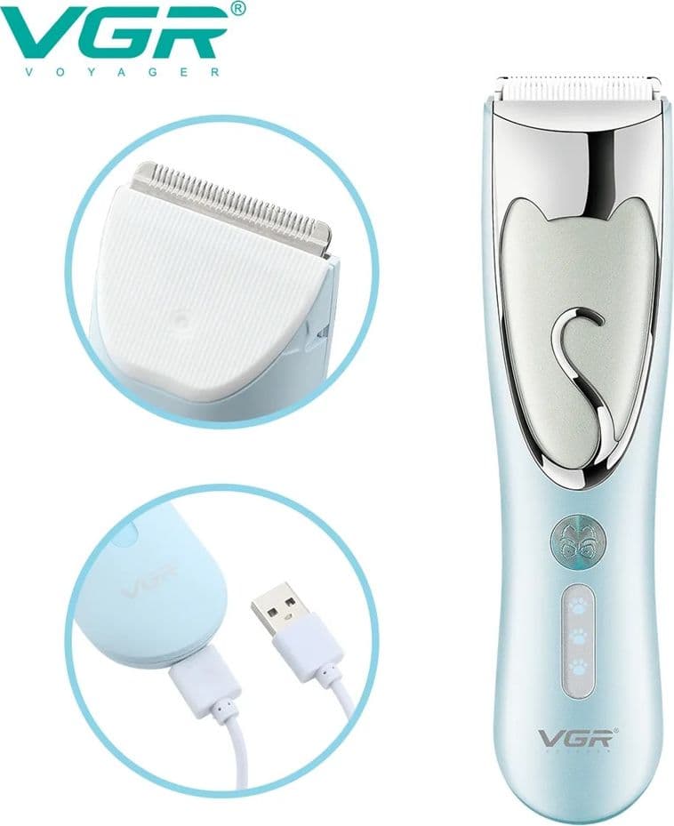Tosatrice Professionale VGR V-203 – Taglio Preciso Pet Clipper USB - 3